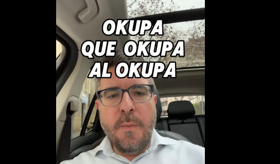 Sergio explica en su cuenta en redes sociales cómo le han informado de "un edificio en la provincia de Barcelona, en muy buena zona y totalmente okupado"