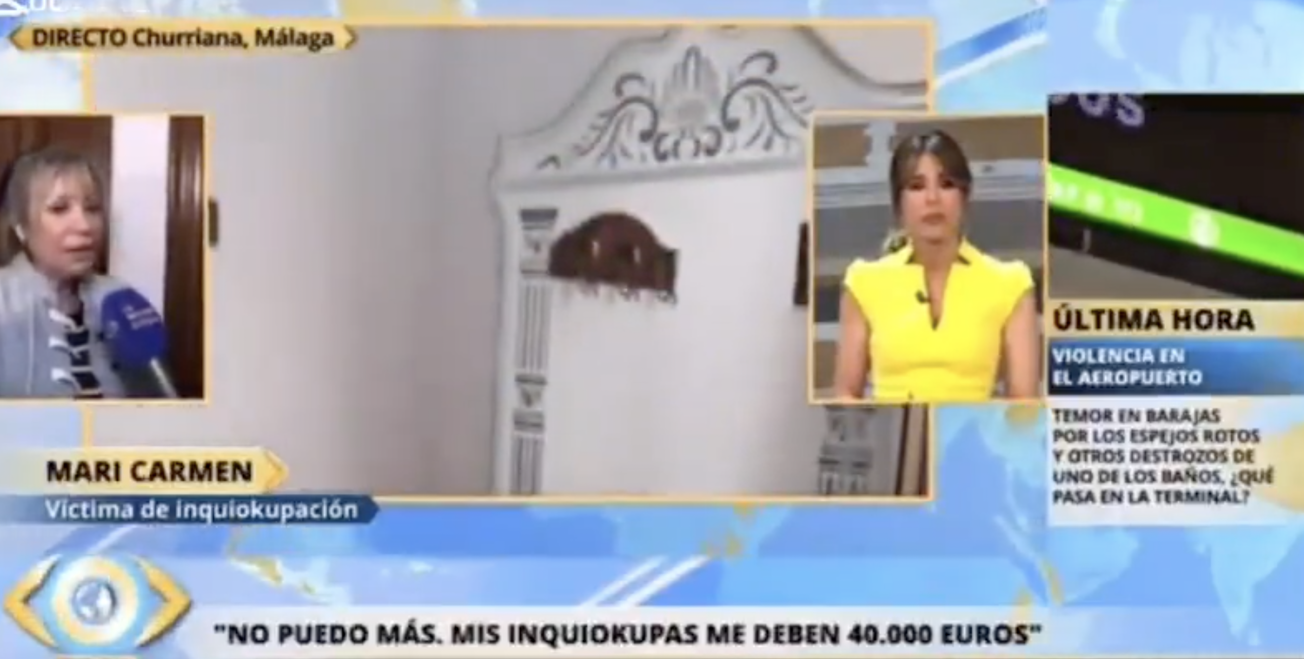 Maria Carmen habla con Ana Terradillos en el programa Mirada Crítica y cuenta su desesperada situación: víctima de inquiokupación