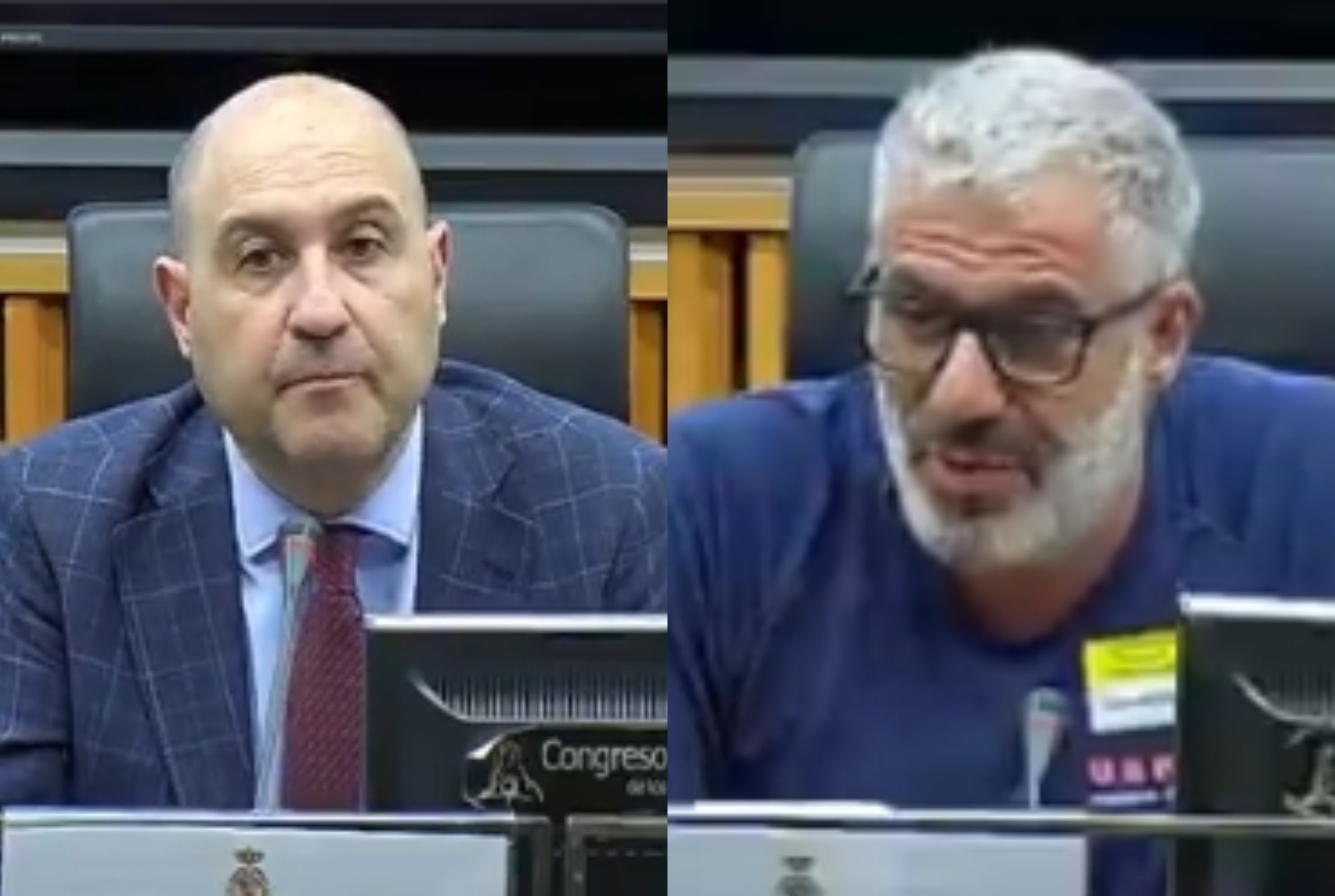Josema Vallejo (Policía S.XXI) y Albert Palacio portavoz del sindicato USPAC de los Mossos de Esquadra